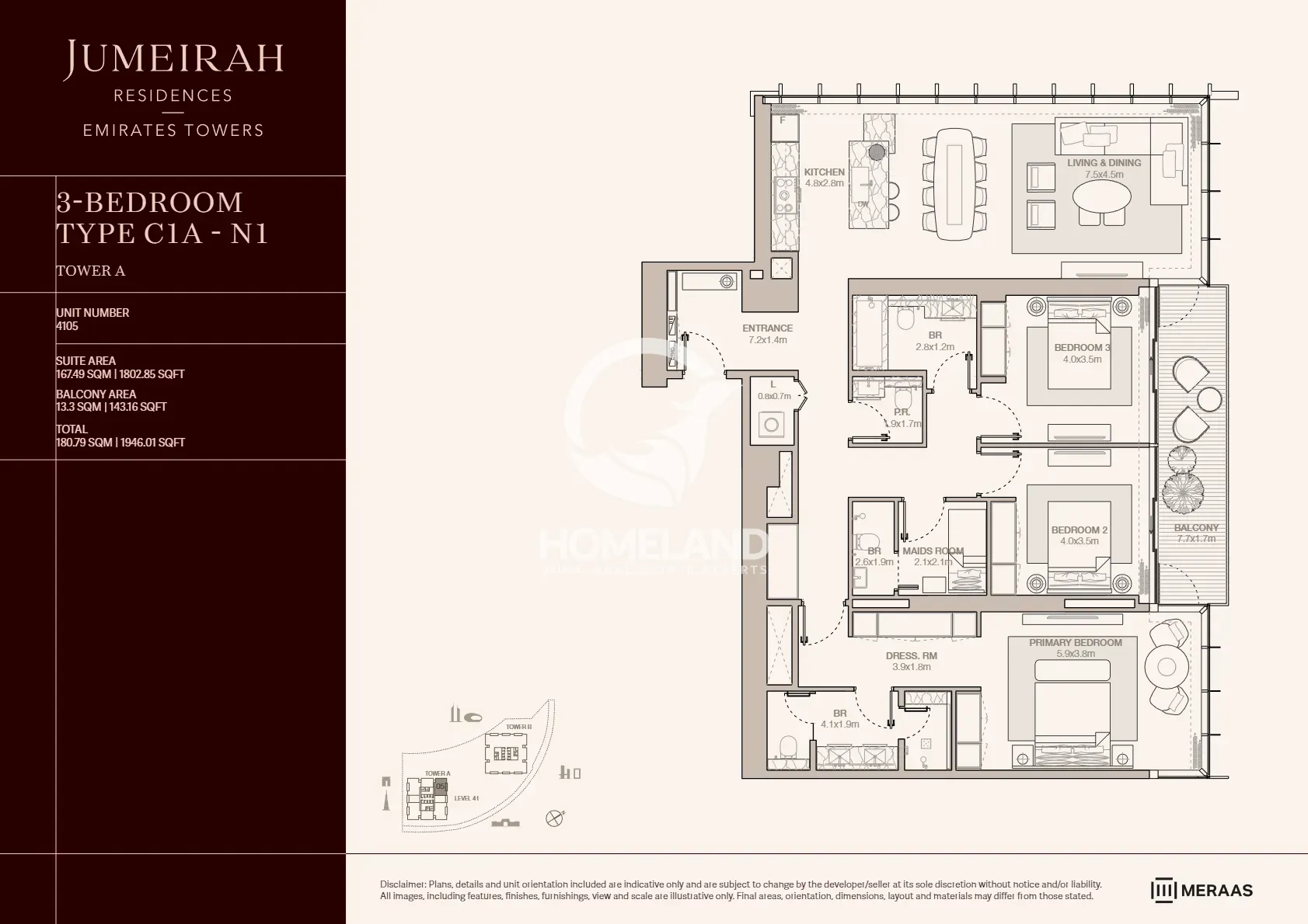 3 BR Type C1A-N1